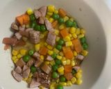 全てレンジ洋風梅お好み焼き味炒飯弁当作り方4写真