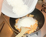 ツナ缶丸ごと炊き込みトマト夏カレーピラフ作り方2写真