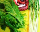 《節約チーズ》入り夏野菜お刺身サラダ作り方1写真
