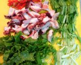 《節約チーズ》入り夏野菜お刺身サラダ作り方2写真