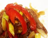 牛モモ肉のバルサミコ酢炒め作り方5写真