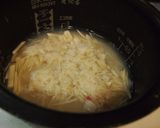 ほたての貝柱缶と新生姜の炊き込みごはん作り方3写真