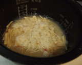 ほたての貝柱缶と新生姜の炊き込みごはん作り方3写真