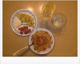 納豆トマトパスタ～アーリオオーリオ風～作り方7写真