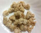 鶏挽肉と厚揚げとCナッツのOソース炒め作り方4写真