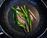 ハムステーキとピーマンのハーブソルト炒め作り方4写真
