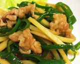柔らか豚バラの青椒肉絲♬じゃが芋入り〜作り方7写真