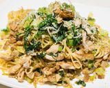 じゃこと青菜とカリカリ豚の焼きそば作り方8写真