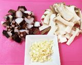 たことエリンギの和風パスタ♡作り方1写真
