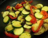 肉巻き高野豆腐と夏野菜のピリ辛甘酢炒め作り方9写真