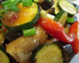 肉巻き高野豆腐と夏野菜のピリ辛甘酢炒め作り方18写真