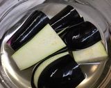焼き茄子の大葉めんたいこ♪作り方1写真