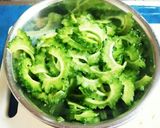 さきいかが決め手！ゴーヤの酢の物作り方1写真