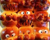 アンパンマン&バイキンマンちぎりパン作り方6写真