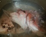 鯛のあらの赤だし作り方1写真