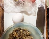 残りご飯でお好み焼き風(^-^)作り方1写真