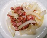 茄子とベーコンのパスタ～ナポリタン～作り方3写真