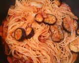 茄子とベーコンのパスタ～ナポリタン～作り方7写真