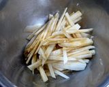 長芋のごま醤油ワサビ和え作り方3写真