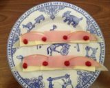 餃子の皮deハムチーズ薔薇ちゃん♡作り方7写真