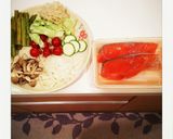 夏野菜たっぷり鮭の洋風ホイル包み焼き作り方1写真
