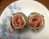 餃子の皮deハムチーズ薔薇ちゃん♡作り方9写真