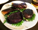 焼き茄子の大葉めんたいこ♪作り方7写真