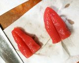 焼き茄子の大葉めんたいこ♪作り方4写真