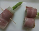 アスパラのちくわとベーコン巻き！マヨ入り作り方6写真