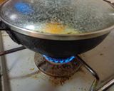 最速のソース目玉焼き丼作り方6写真