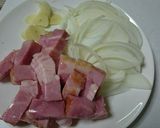 ベーコンときのこのバジル炒め作り方1写真