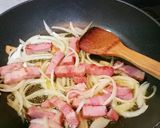 ベーコンときのこのバジル炒め作り方4写真