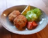 鶏のふんわり♡メンチカツ♪作り方3写真
