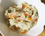 ★離乳食後期★鶏ゴボウの炊き込みご飯作り方4写真