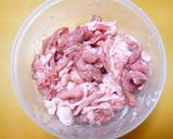 夏！柔らかい豚こま焼肉☆薬味おろしぽん酢作り方3写真