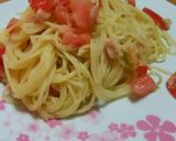 簡単‼時短‼ツナとトマトの冷製パスタ作り方5写真