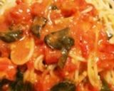 カニとほうれん草のトマトクリームパスタ作り方12写真