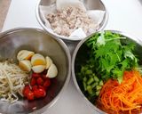 冷しゃぶでジャーサラダ☆暑い日のお弁当に作り方1写真