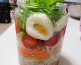 冷しゃぶでジャーサラダ☆暑い日のお弁当に作り方5写真