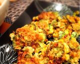 ザックザク食感♡コーンとゴーヤのかき揚げ作り方6写真