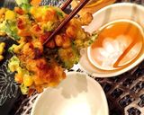 ザックザク食感♡コーンとゴーヤのかき揚げ作り方7写真