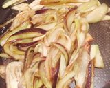 中華料理店の味〜茄子と挽肉の醤油炒め！作り方4写真