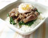 牛肉の甘辛だれDELI丼作り方3写真