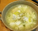 鶏団子とネギのたまご中華スープ作り方9写真