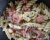 夏に♪超簡単☆スモークサーモンパスタ作り方7写真