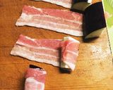 ナスの薄切り豚バラ巻き 照り焼き風作り方3写真