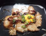 焼きおにぎりと卵のグリルプレート焼き作り方6写真