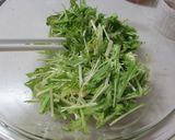 スパム缶と水菜のサラダ作り方5写真