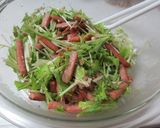 スパム缶と水菜のサラダ作り方6写真
