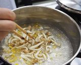 チンゲンサイとしめじのスープ【学校給食】作り方3写真